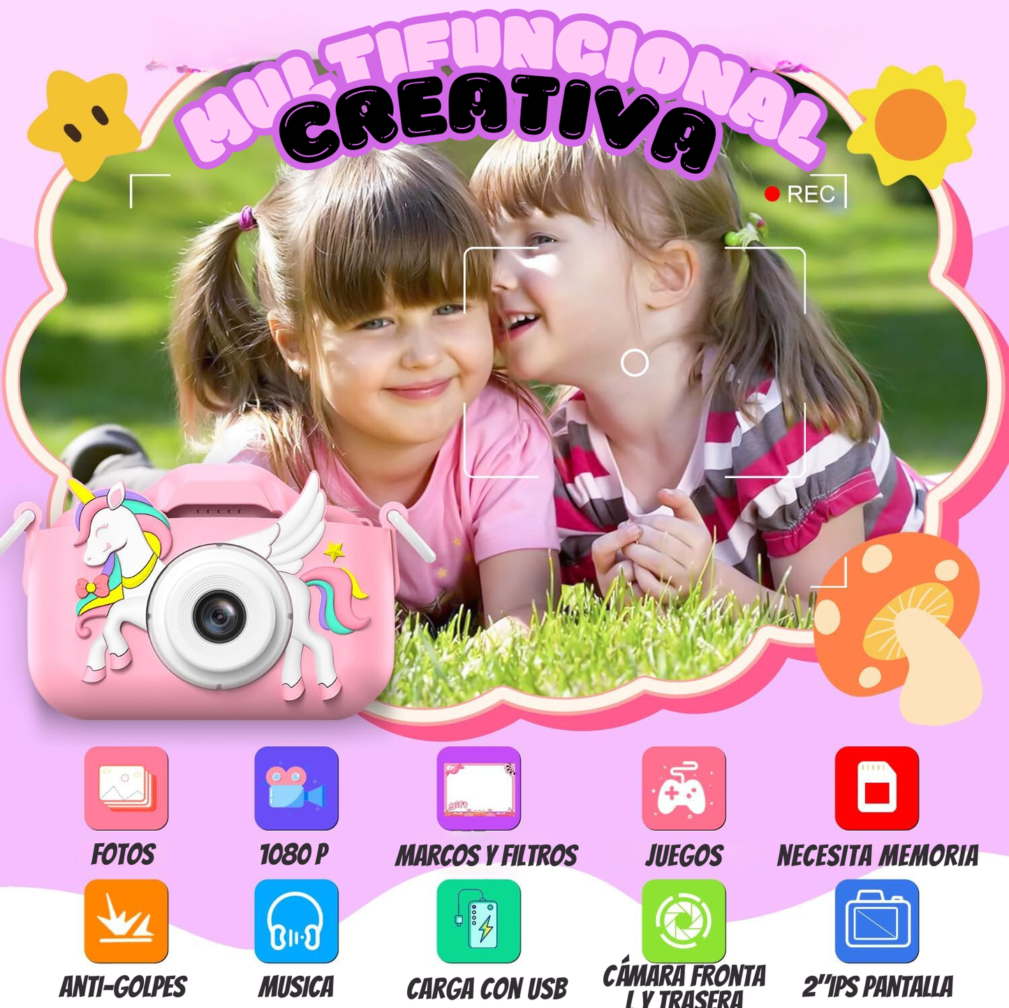 SnapKid - Cámara Divertida para Niños, con Juegos y Filtros Divertidos