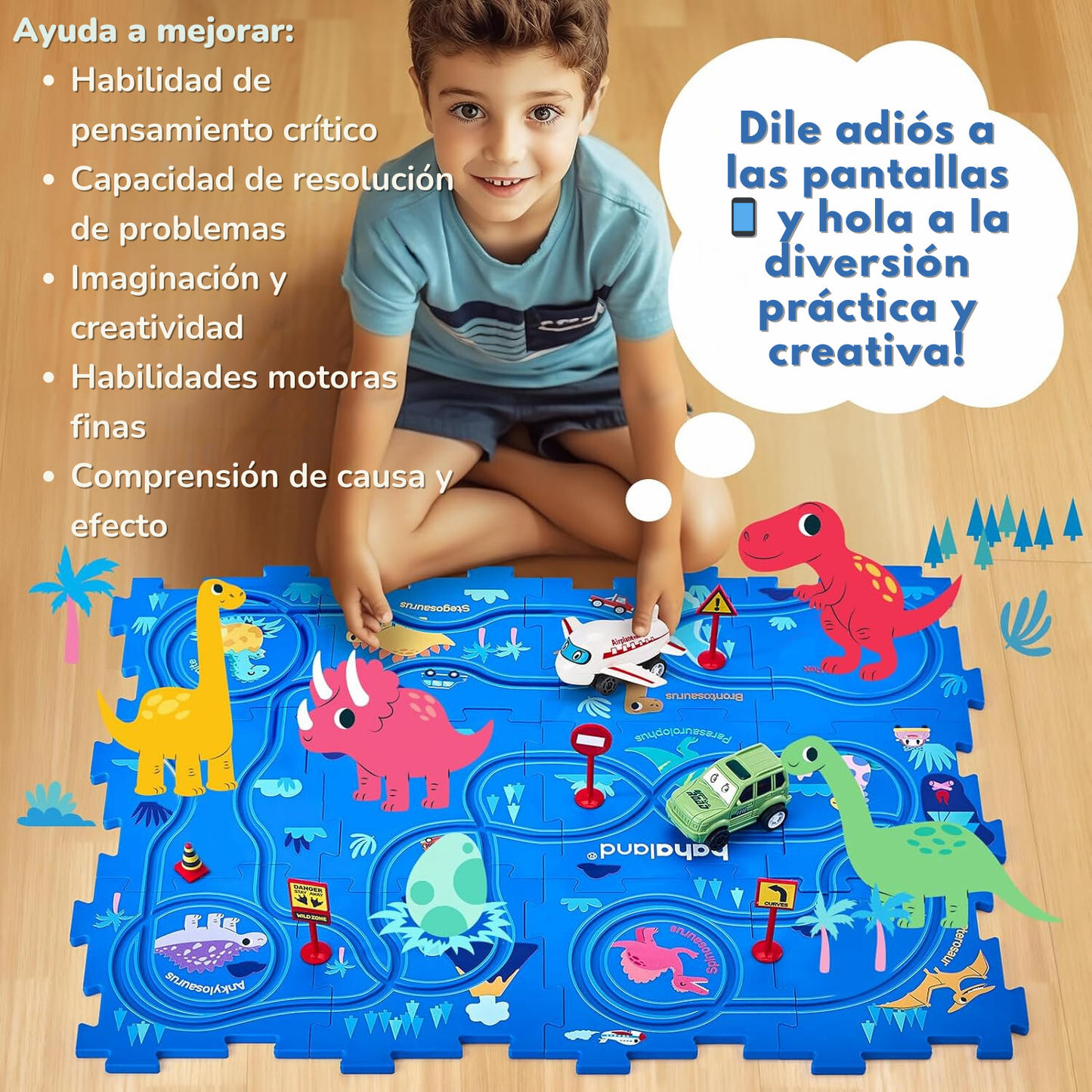 Racing Genius™ - Pista de carreras y rompecabezas - Despierta el genio de tu hijo.