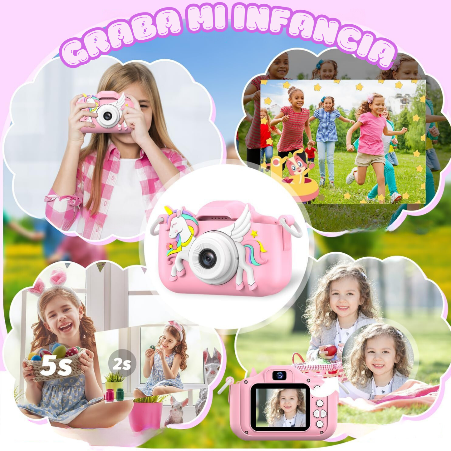 SnapKid - Cámara Divertida para Niños, con Juegos y Filtros Divertidos